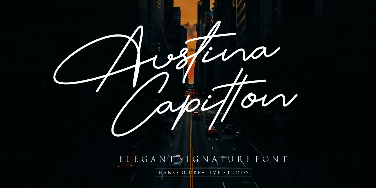 Austina Capitton Font preview